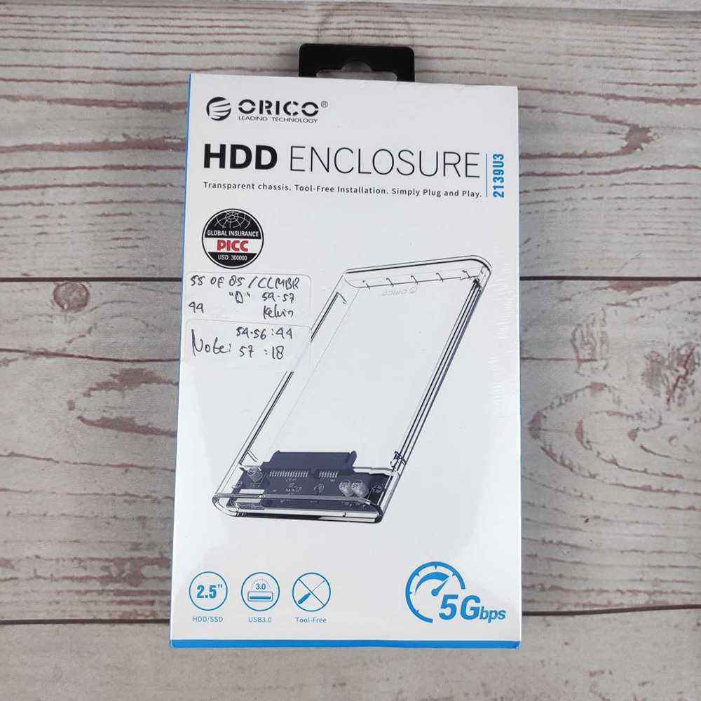 Hard Drive Enclosure 2.5 inch USB 3.0 - 2139U3 - Transparent