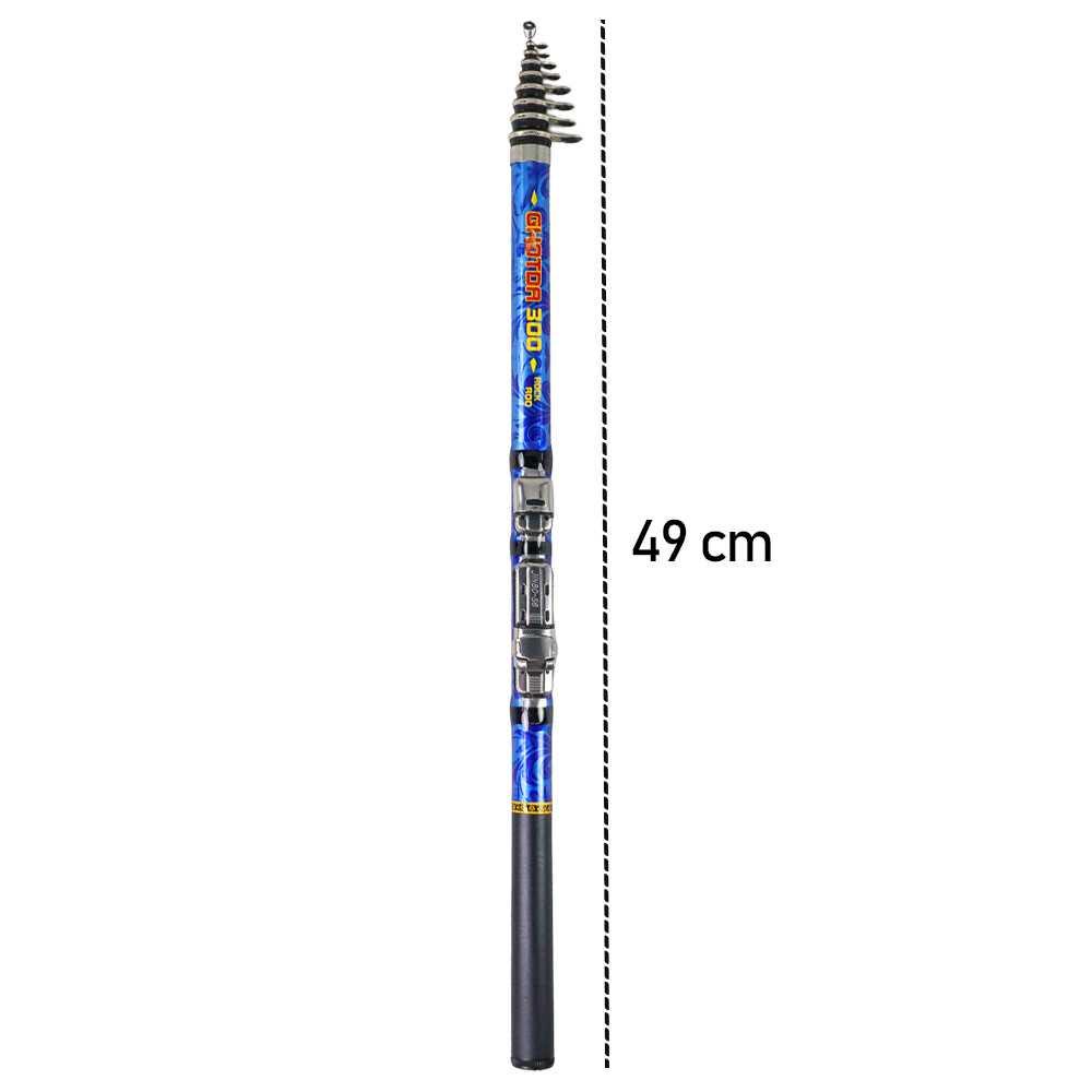 Joran Pancing Portable Telescopic Fishing Rod 3 m - G7 - Blue