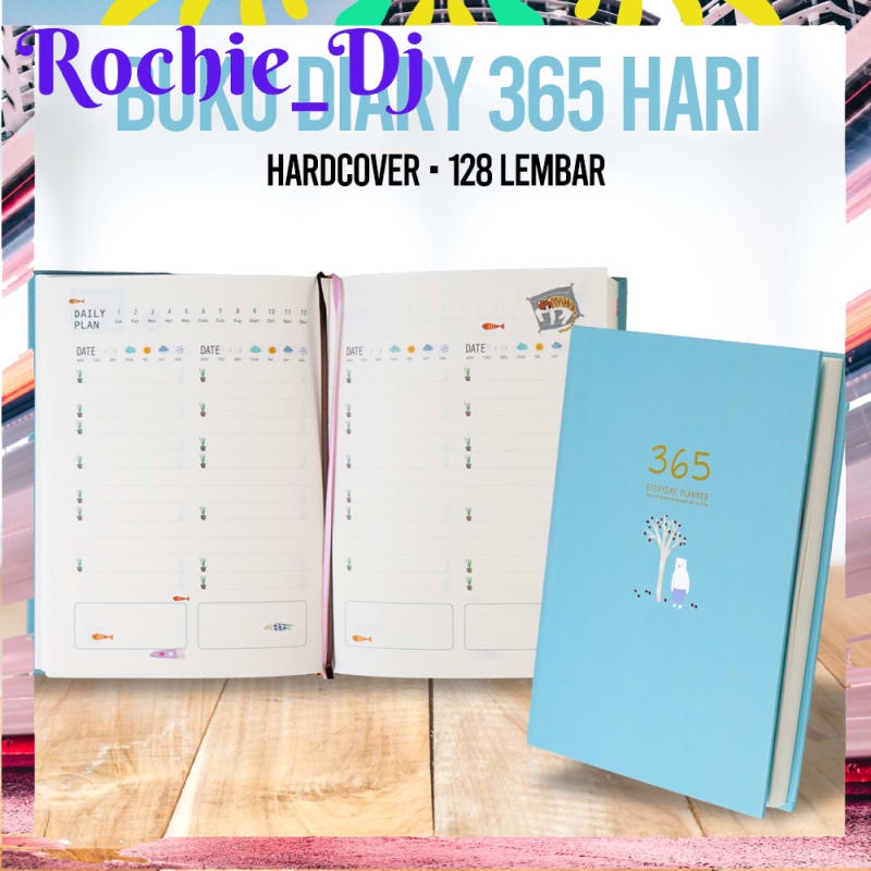 

BUKU DIARY 365 HARI HARDCOVER - DDT-4083-32 - WARNA SKY BLUE