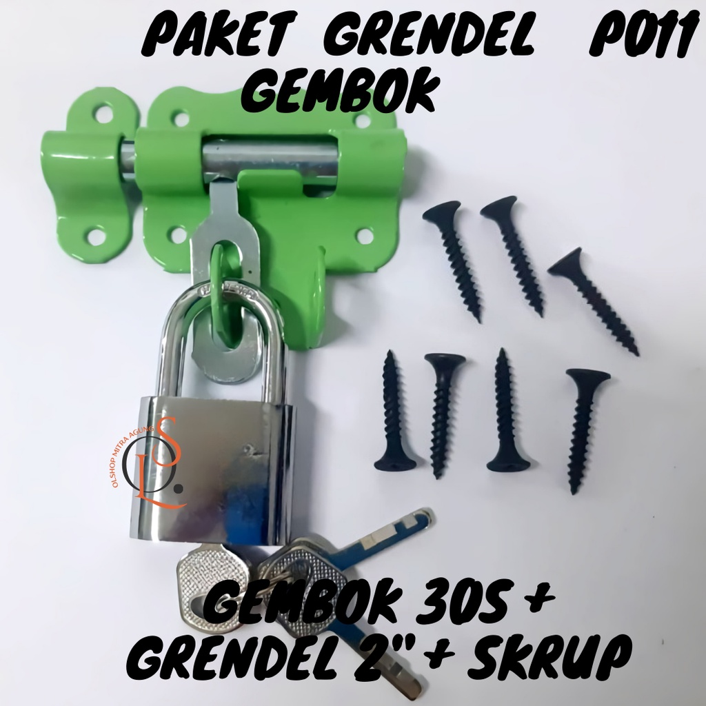 SLot Grendel Gudang Tebal Nikel /Grendel Gudang rrt 2&quot; inch SN