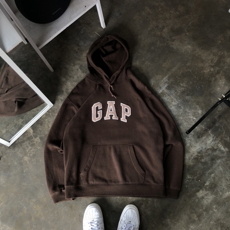 hoodie gap coklat