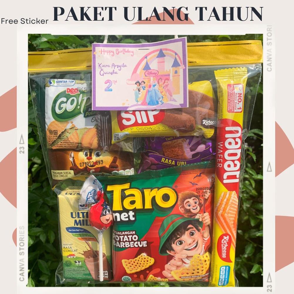 

3.3 Terlaris Paket Ulang Tahun/Bingkisan Ulang Tahun Anak/Snack Ultah anak/Hampers Ultah Anak