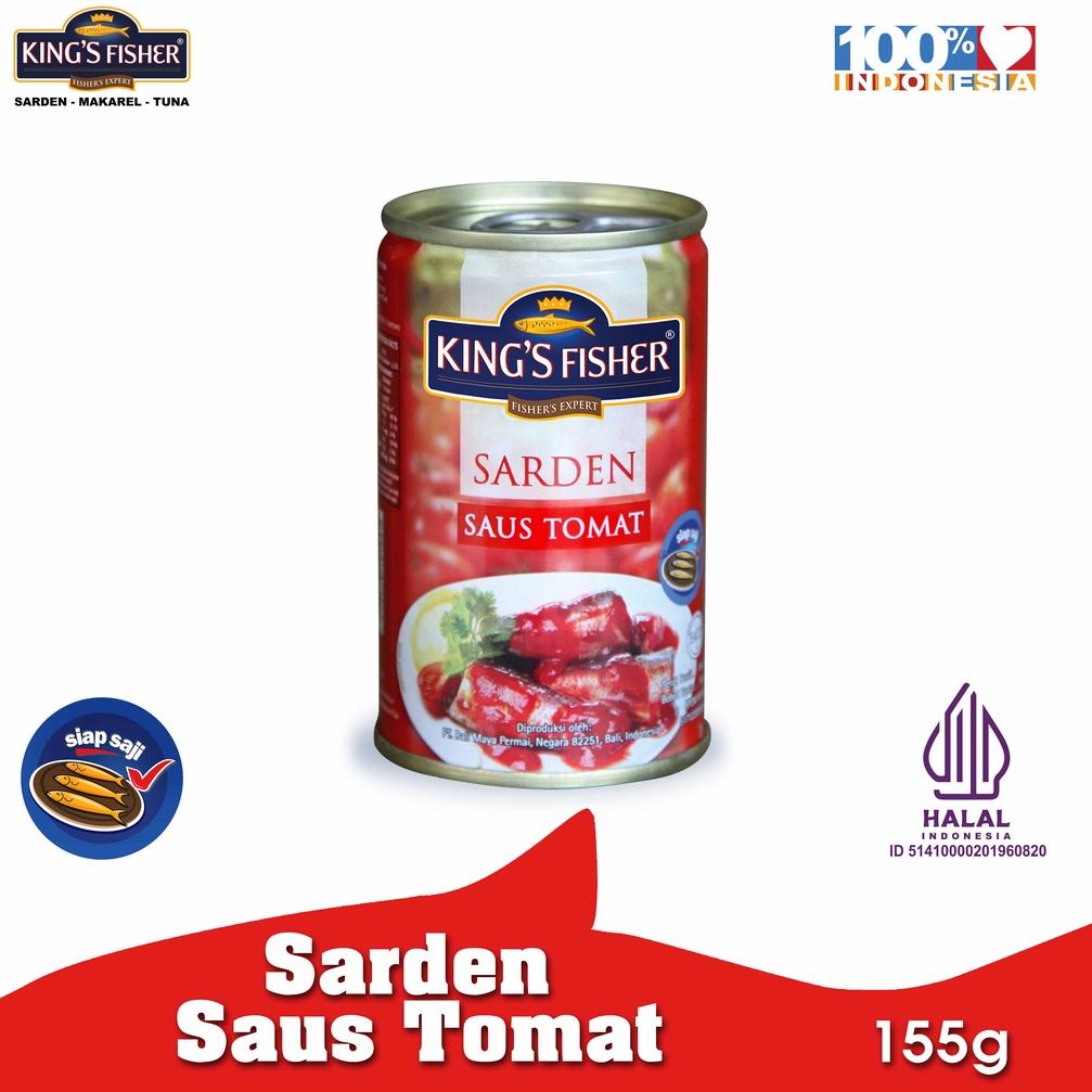 

12.12 Terlaris King's Fisher Sarden mini saus tomat Makanan Kaleng 155 gr
