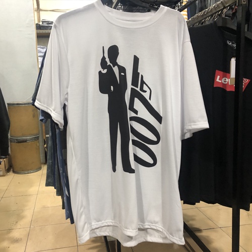 Kaos 007 James Bond Tshirt Casual 100% Cotton T-SHIRT