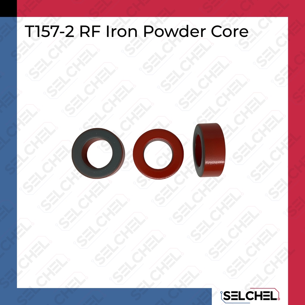 T157 - 2 toroid core ring merah iron powder RF
