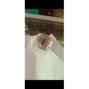 ring/ikat cincin monel super doff. kosongan tanpa batu.