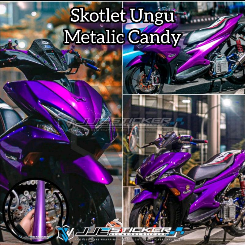 Skotlet Ungu Metalic Candy Kualitas Premium Untuk Body Motor
