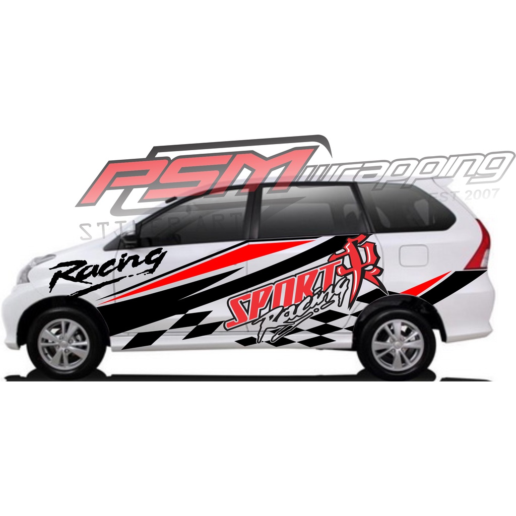 sticker list body mobil avanza xenia