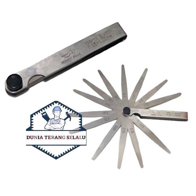 4.4 MALL Feeler Gauge TRUMPET BRAND Alat Pengukur Celah Lubang Set Lengkap - Filler Gauge Fuler Full