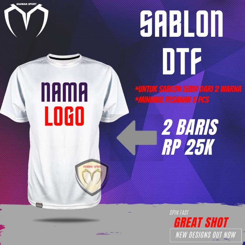 SABLON POLYFLEX SABLON DTF SABLON NAMA SABLON TEAM SABLON LOGO SABLON CUSTOM