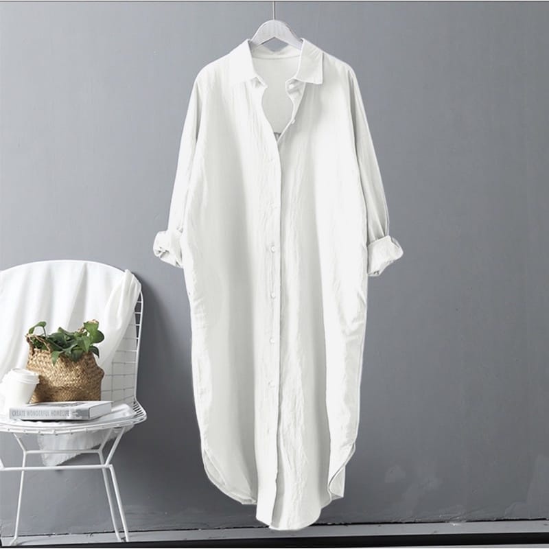 LONG TUNIK WANITA CRINGKLE / BAJU TUNIK KOREA CRINGKLE