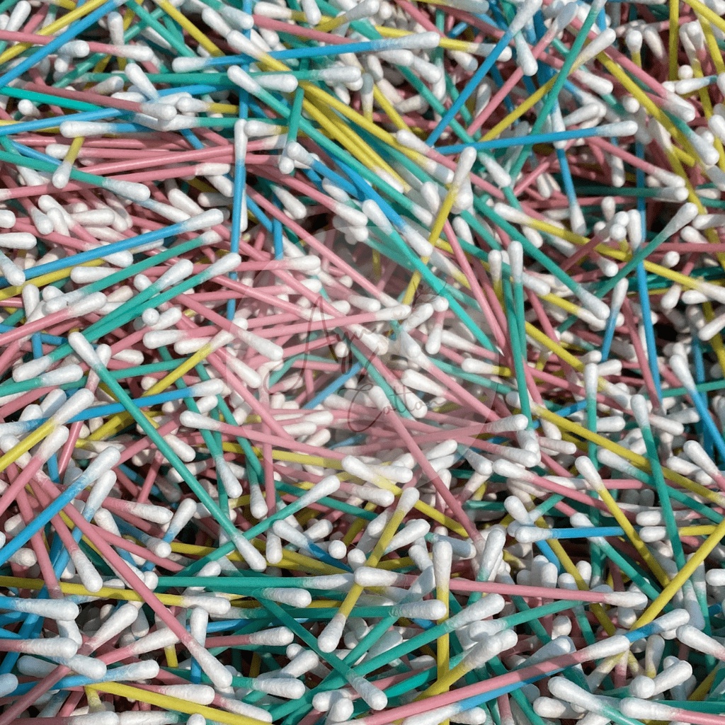 Cotton Bud Kiloan Warna campur / Cotton Bud Refill / Korek kuping kiloan ukuran dewasa 250 Gram 500 