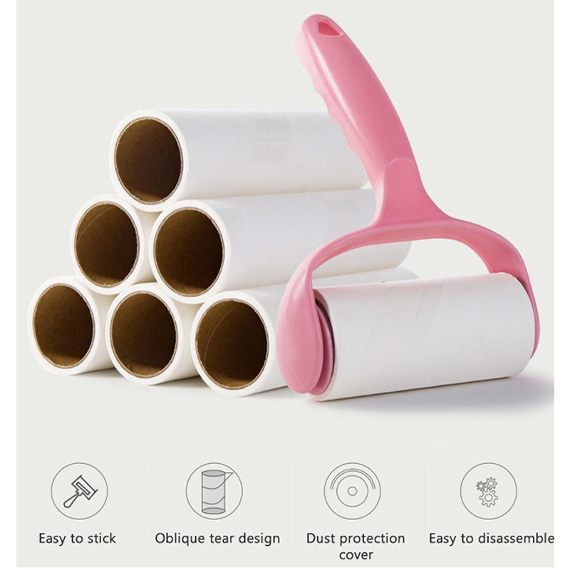 Alat Pembersih Bulu Roller Pembersih Bulu Pakaian Roller Bulu Kucing Di Baju Sticky Roll Refill/Debu, lint roller refill