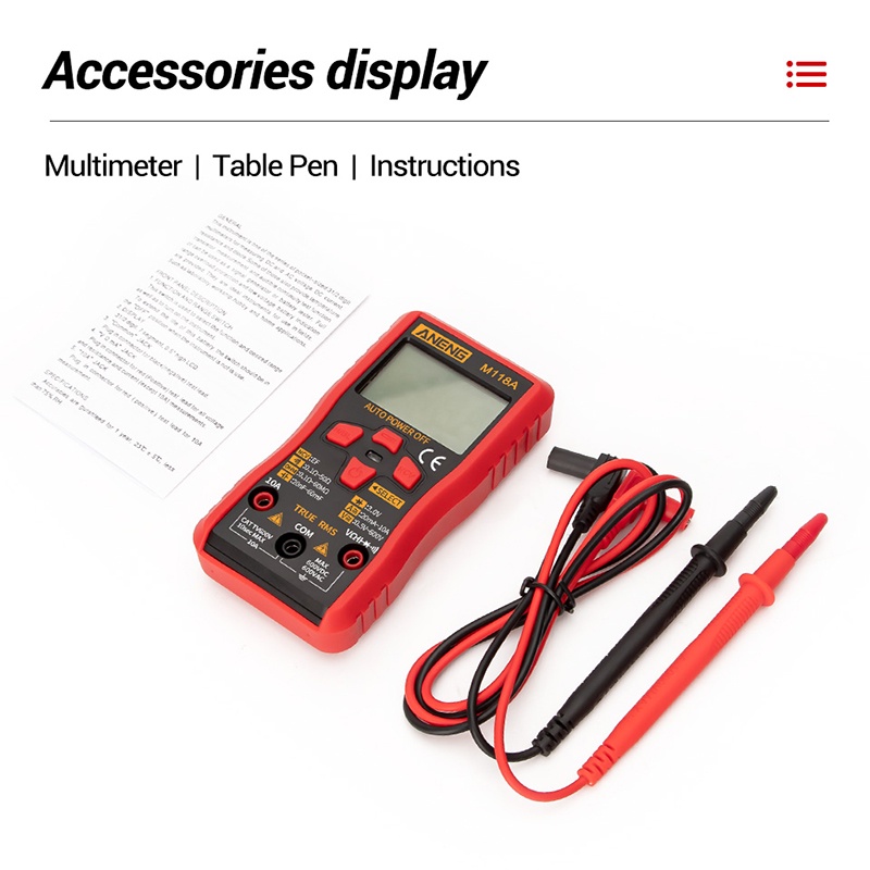 Multimeter Digital AC/DC Voltage Tester / Multitester Digital/Avometer Multitester NCV Original