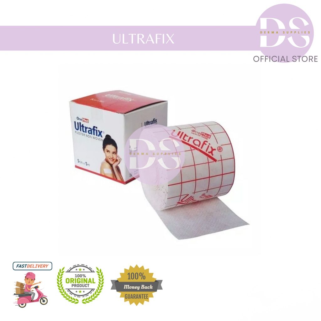 Ultrafix / Plester Penutup Luka / Plester Anti Air / Anti Alergi 5cm x 5m