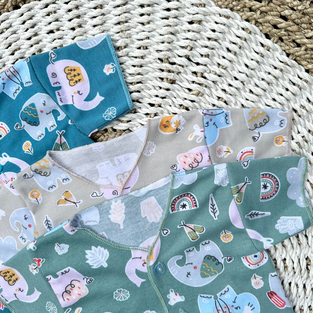 3 PCS Baju Lengan Pendek Bayi Bayi Atasan Bayi Baju Newborn Baju Bayi Baru Lahir Gift Bayi Hadiah Lahiran Bayi baju bayi lengan Pendek ASYAM BABY