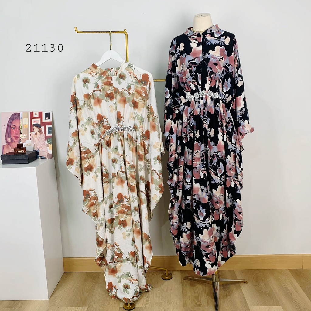 Gamis Kalong I Dress Muslim Lebaran I Baju Dress Wanita Muslim Putih