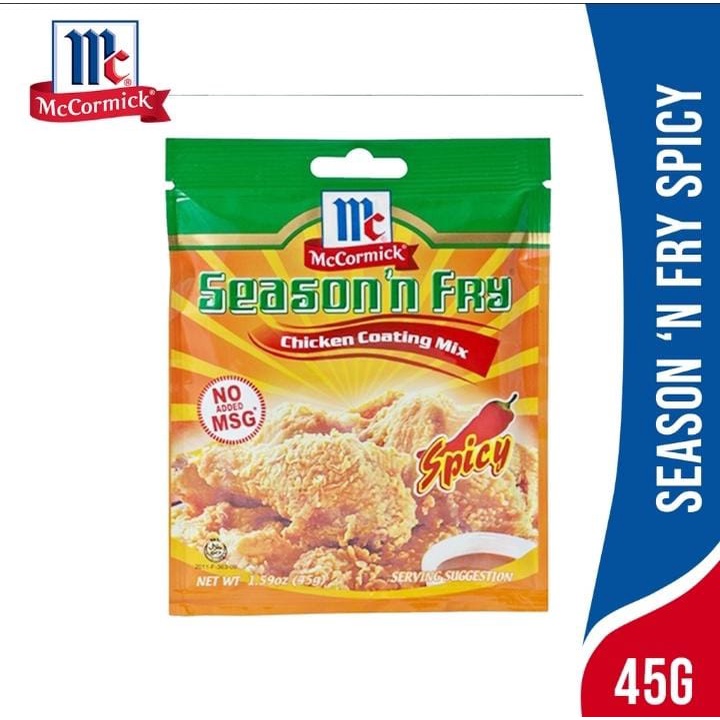 

MCCORMICK SEASON N FRY SPICY COATING FOR CHICKEN 45g