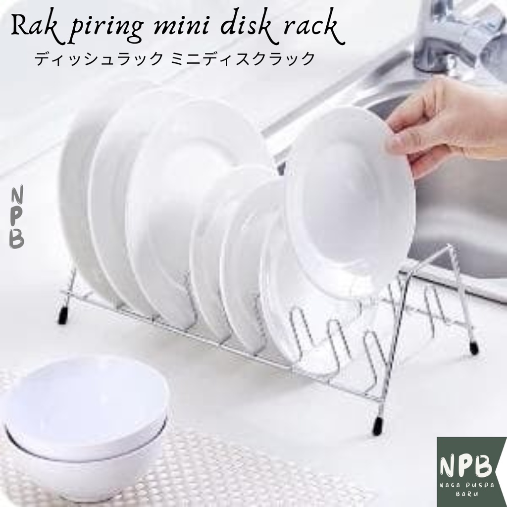 Rak Piring Simple / Mini Disk Rack / Rak Piring Mini / Rak Mini