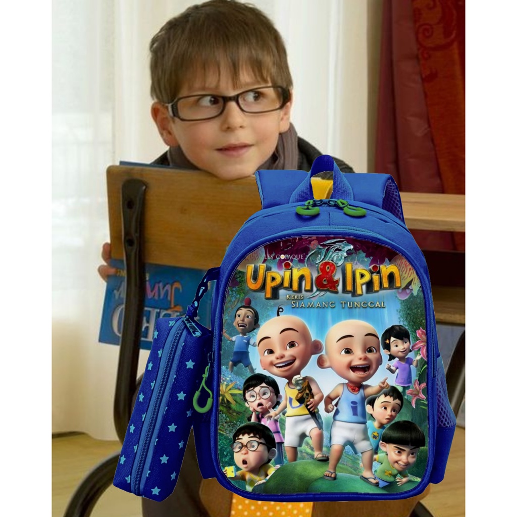 Tas sekolah anak tk sd 1 2 3 tas ransel anak ngaji free dompet pensil dan kaos kaki