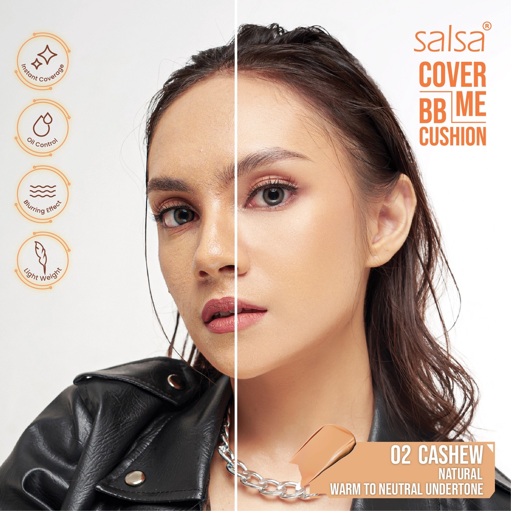 𝐑𝐀𝐃𝐘𝐒𝐀 - SALSA Cover Me BB Cushion - Semi Matte Cushion