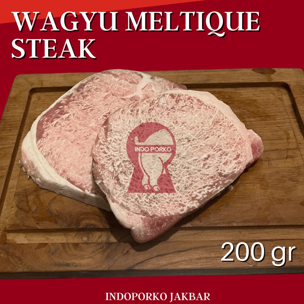 

Wagyu Beef Steak Meltique Meltik Daging Sapi 200gr