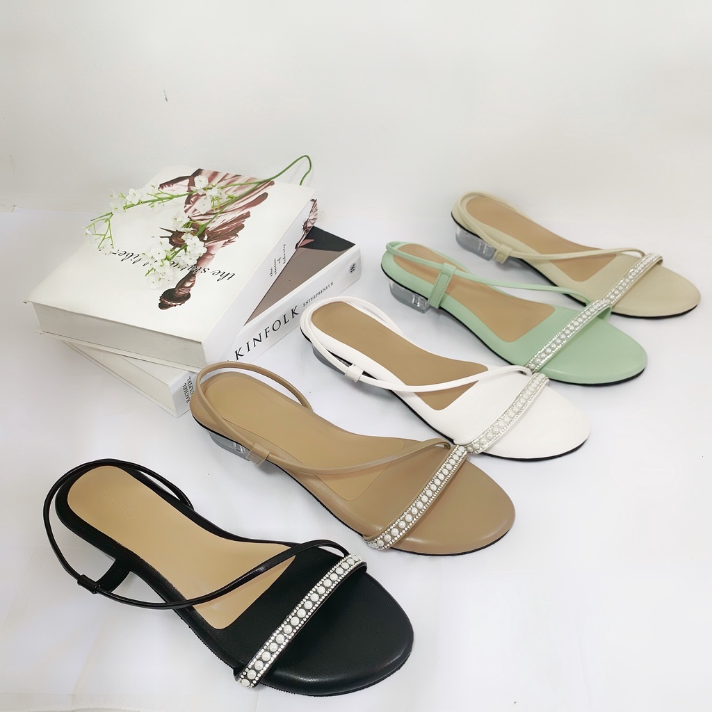 Aurell Talita Heels Kaca Bigsize 41-46 Jumbo  Garansi 60 Hari