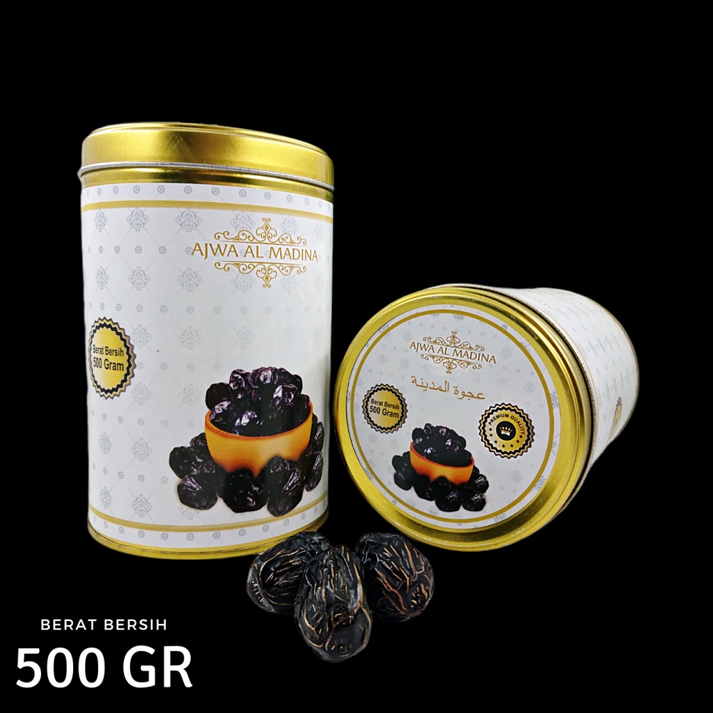 KURMA AJWA AL MADINAH KALENG 500 GRAM