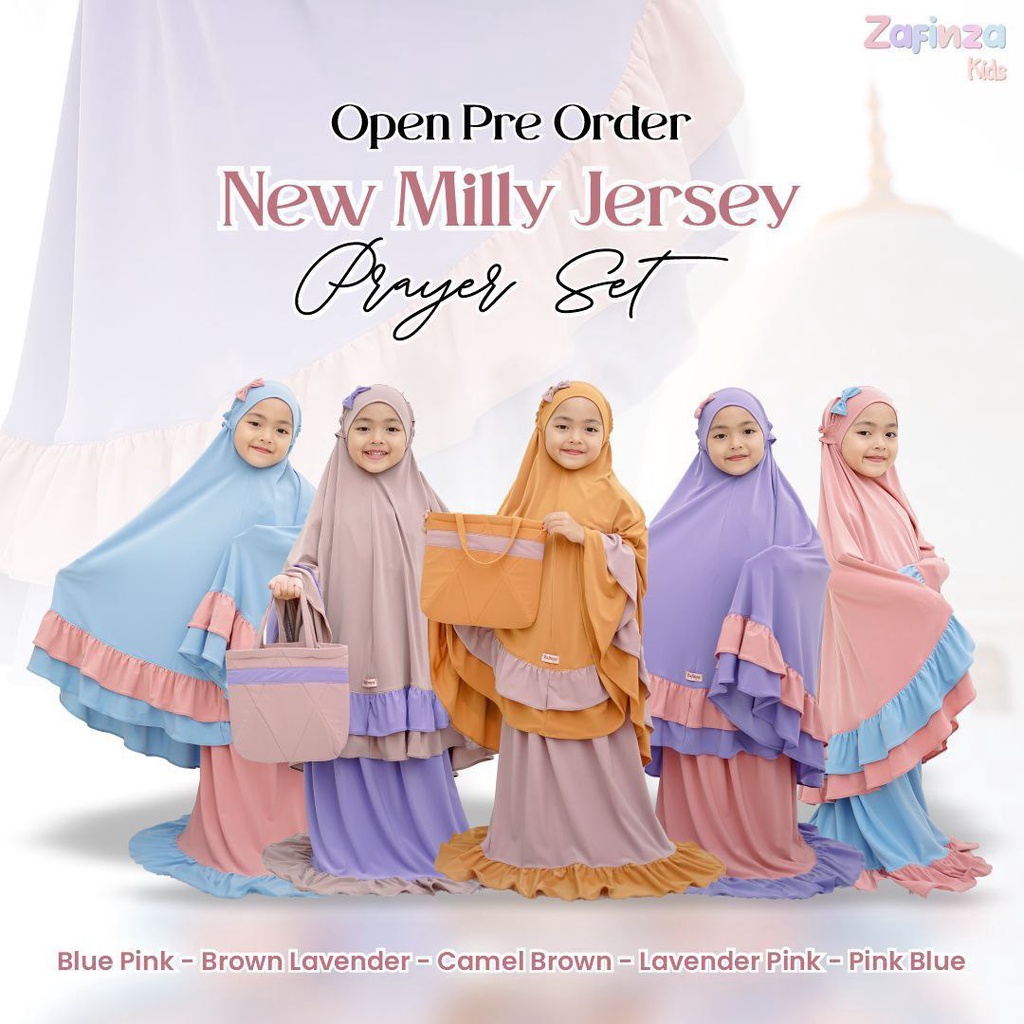 Mukena Milly Jersey/Mukena Anak By Zafinza