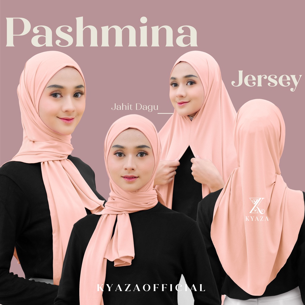 Pashmina Instant Jersey | Pashmina Oval Jersey | Pashmina Jersey Jahit Dagu