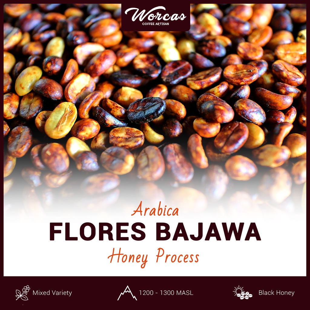 

Green Bean Arabica Flores Bajawa Honey Process 1Kg (Biji Kopi Mentah)