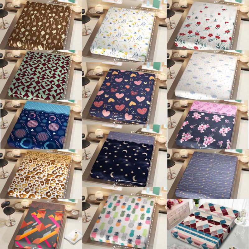 SARUNG KASUR BUSA RESLETING/SPREI KASUR LANTAI/SPREI RESLETING 140X200/160x200 TINGGI 20CM