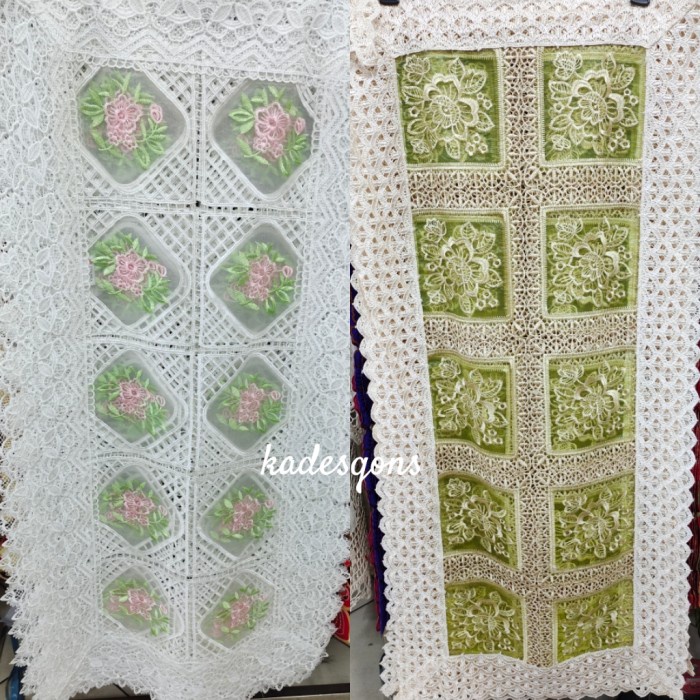 Taplak Meja Tamu Renda Import #Original