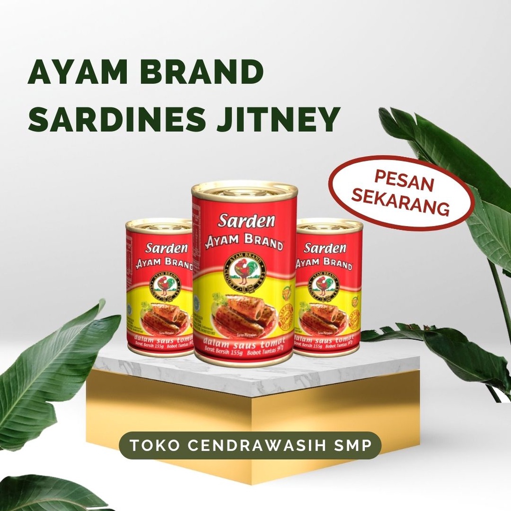 

Ayam Brand Sardines Jitney Ikan Sarden Dalam Kemasan Kaleng 155gr Makanan Kaleng