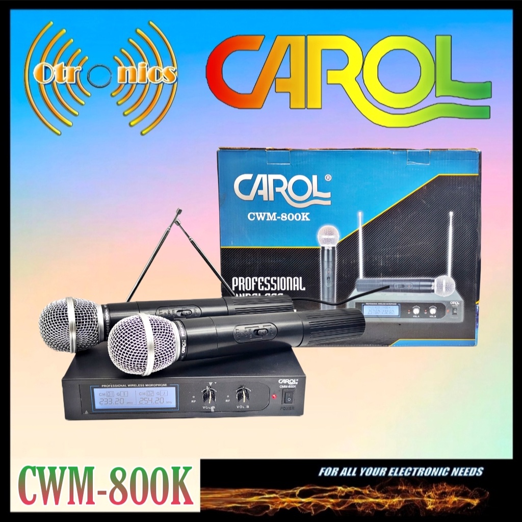 Mic Wireless VHF Carol CWM-800K