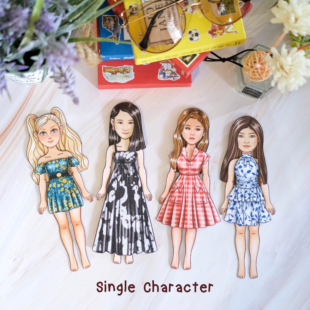 littleredlady - “SINGLE BIG DOLL” HANYA KARAKTER series Glitter Premium (Bepe bepean, Paper Doll, Bo
