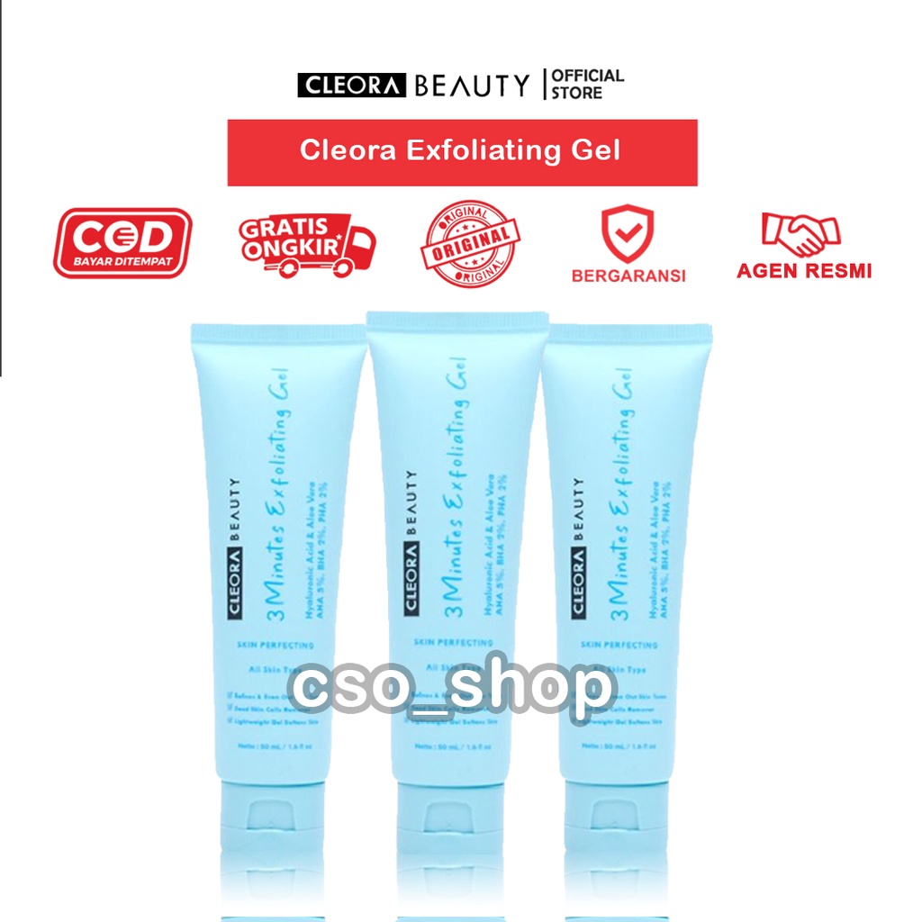 Cleora Exfoliating Gel - Gel Exfoliasi Wajah - Cleora Beauty