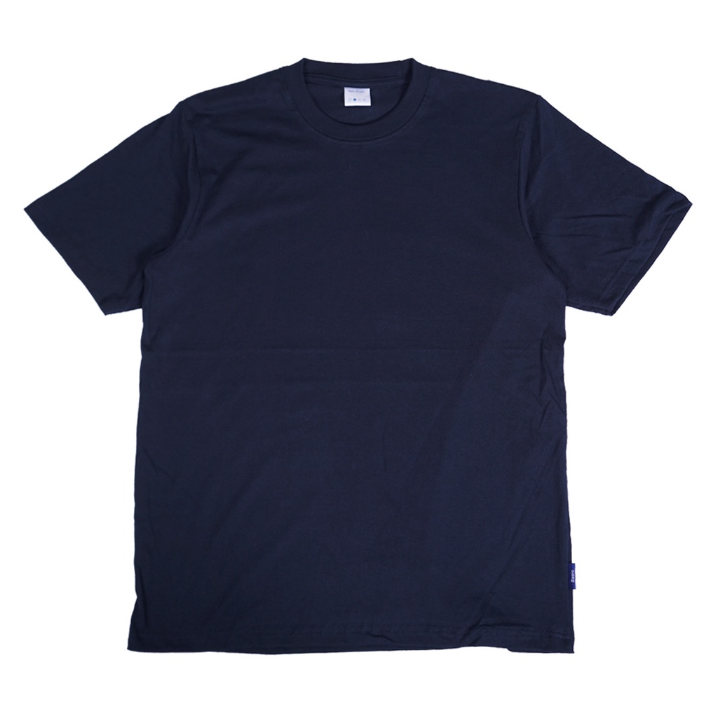 T-Shirt Basic Finest Regular Navy - Kaos Polos Biru Dongker