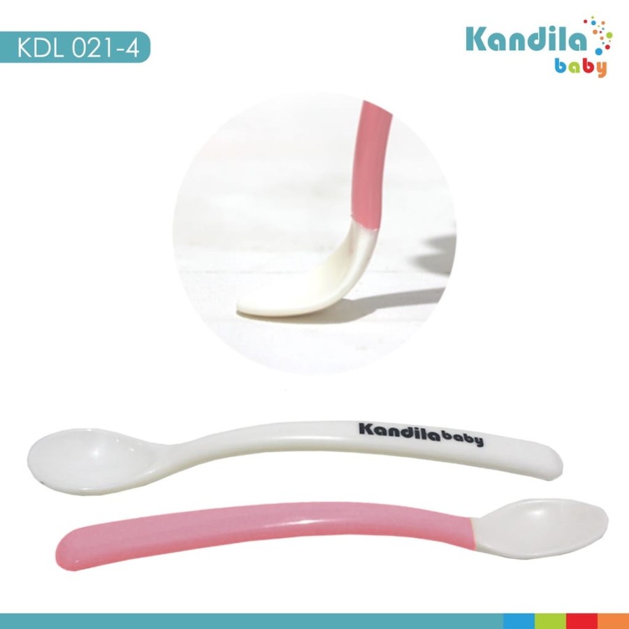 Kandila Baby Soft and Hard Spoon Set KDL 021-4 Sendok Bayi Isi 2pcs