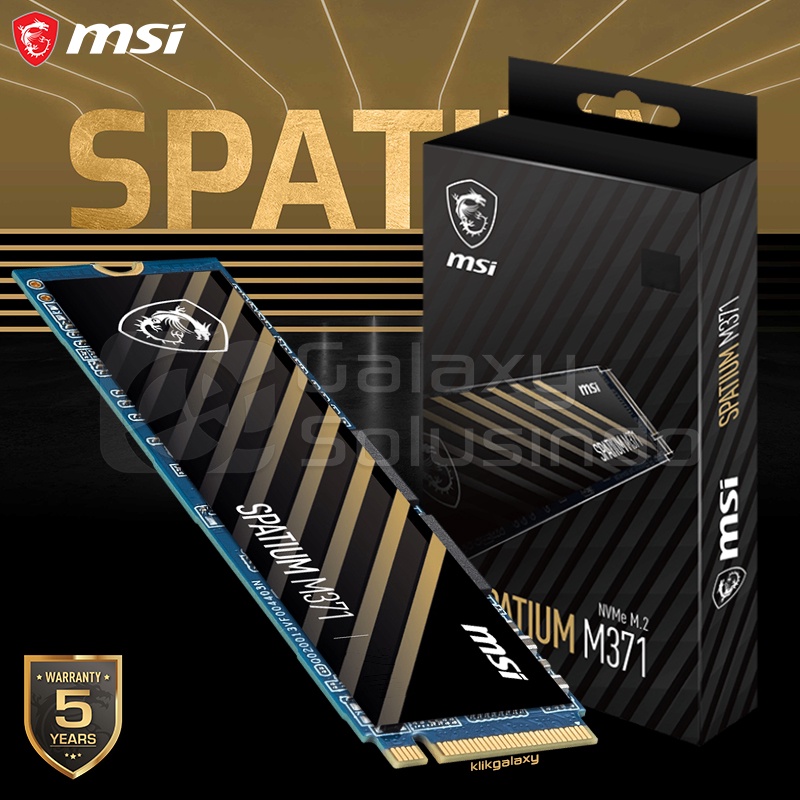 MSI SPATIUM M371 M.2 PCIe 3.0 NVMe 500GB SSD