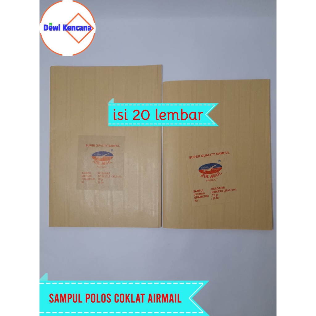

Kertas Sampul Coklat Polos Airmail