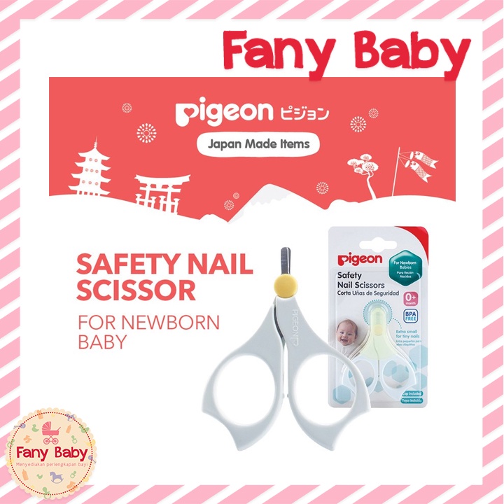 PIGEON SAFETY NAIL SCISSORS 0+ / GUNTING KUKU BAYI