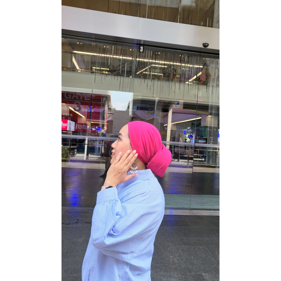 QNRmodest AZZAHRA Turban Instant/Hijab Instan Pasmina Ceruty Premium