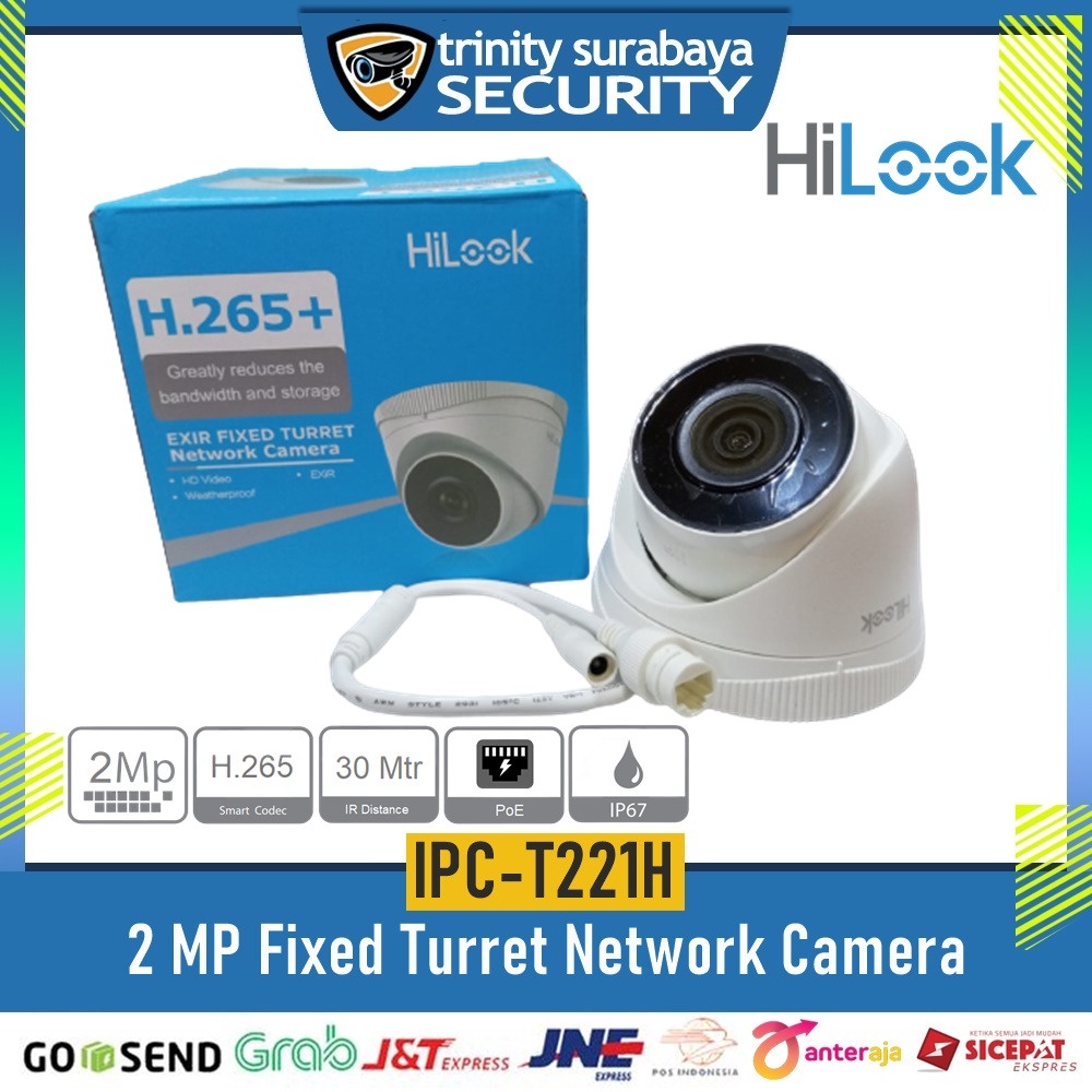 Ip Camera CCTV Indoor HILOOK IPC-T221H 2mp