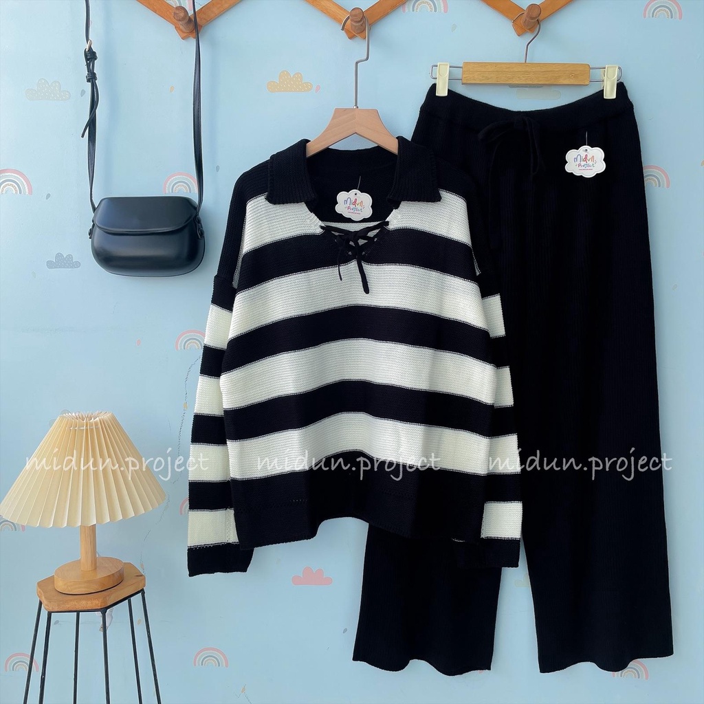 AYUKA CROP KNIT | ATASAN RAJUT KOREA