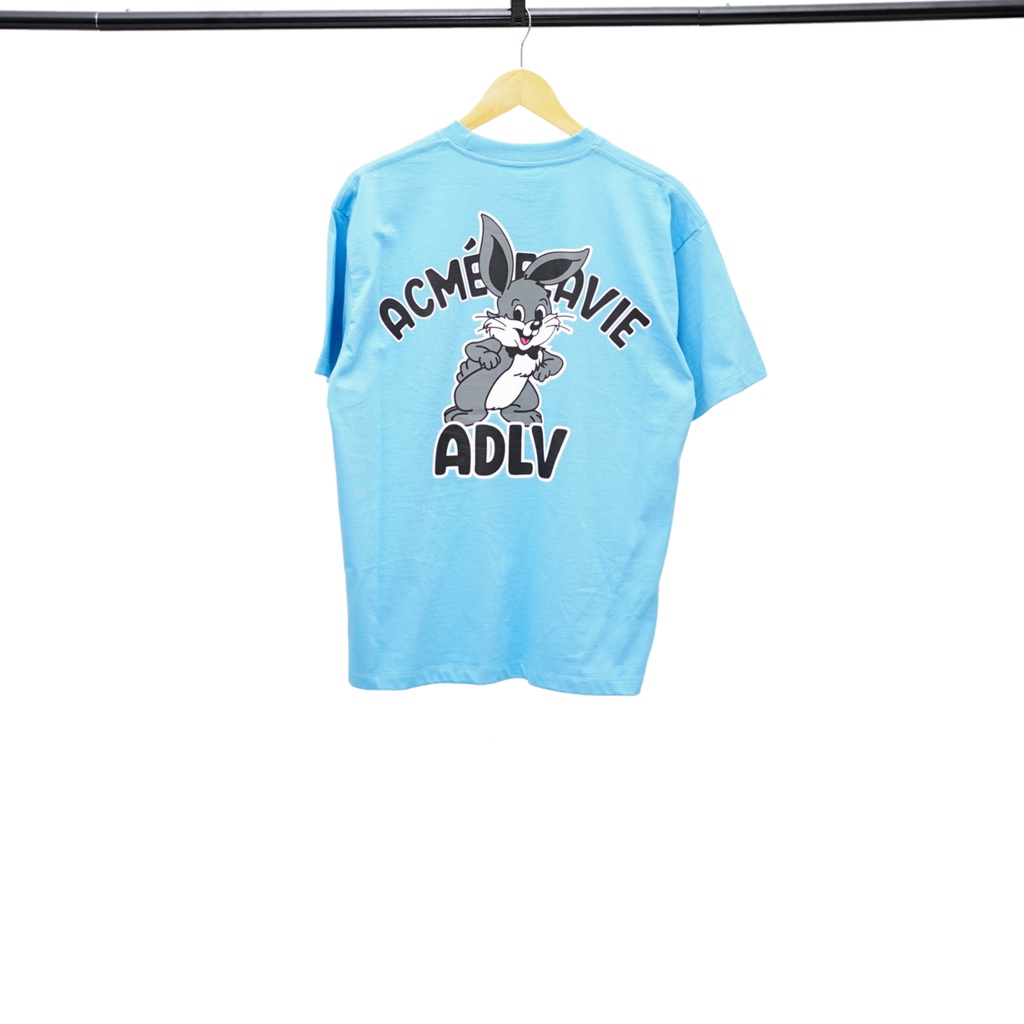 ADLV Blue Rabbit Tshirt Authentic / Kaos Acme De La Vie Biru Original