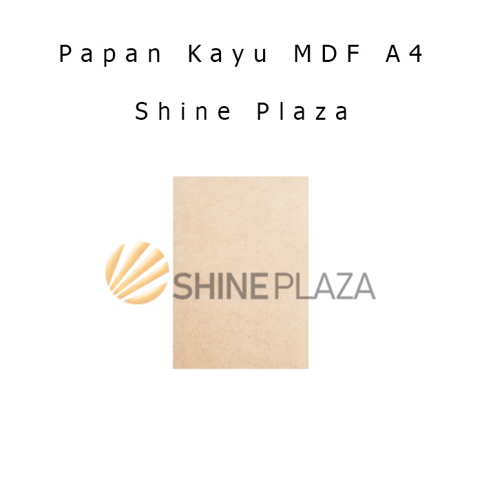 

Papan MDF Kayu A4 - Papan MDF A4 3mm - Bahan Maket