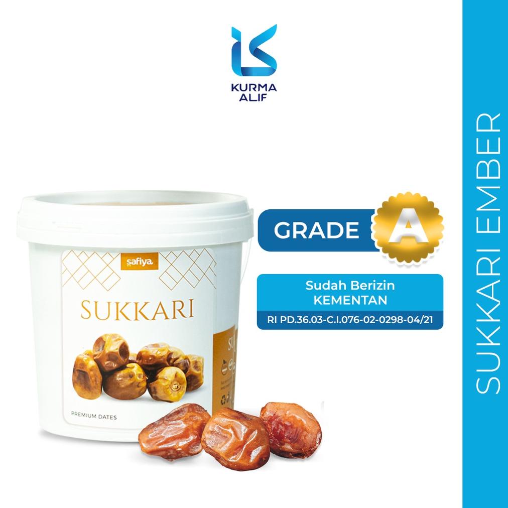 

Kurma Sukari Ember 850 Gr Safiya Original Promo Best Seller!