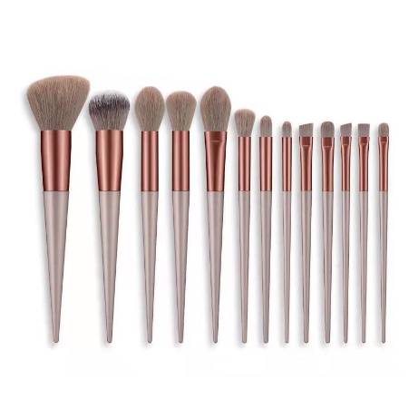 (GS) Kuas Make Up 13pcs AB50 / Satu Set Kosmetic Brush Makeup / Powder Eye Shadow Foundation Blusher Blending Beauty