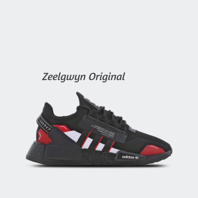 Sepatu Adidas Nmd R1 V2 Black Scarlet Men Original Berkahhabadii